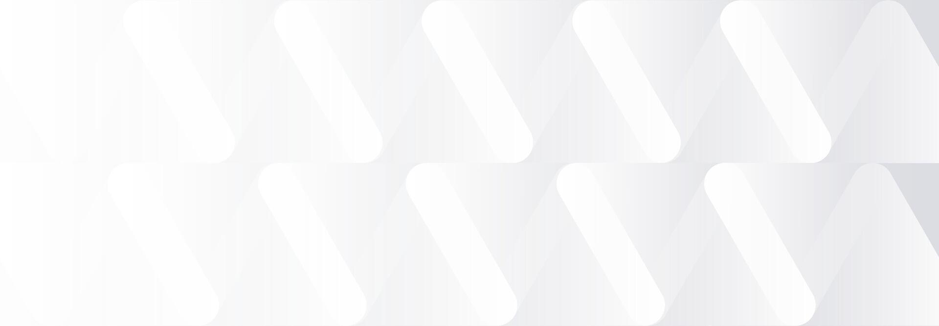 White Abstract Pattern Background with Rounded Triangular Elements vector