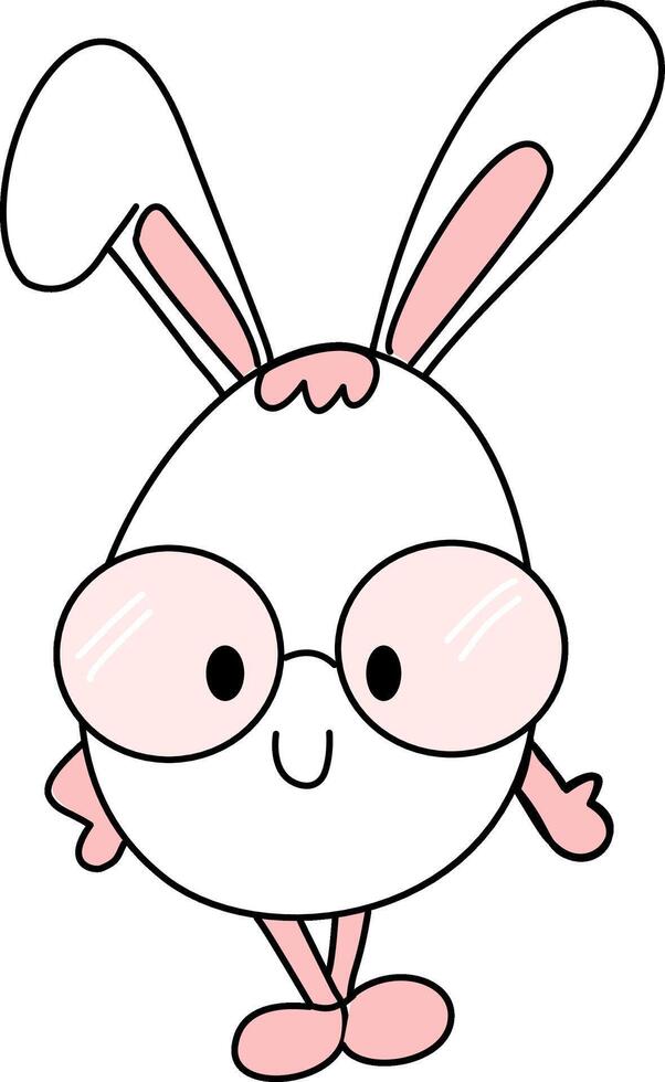 easter bunny cartoon vector