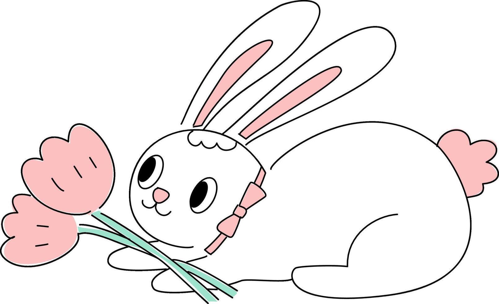 spring and Easter cartoon vector