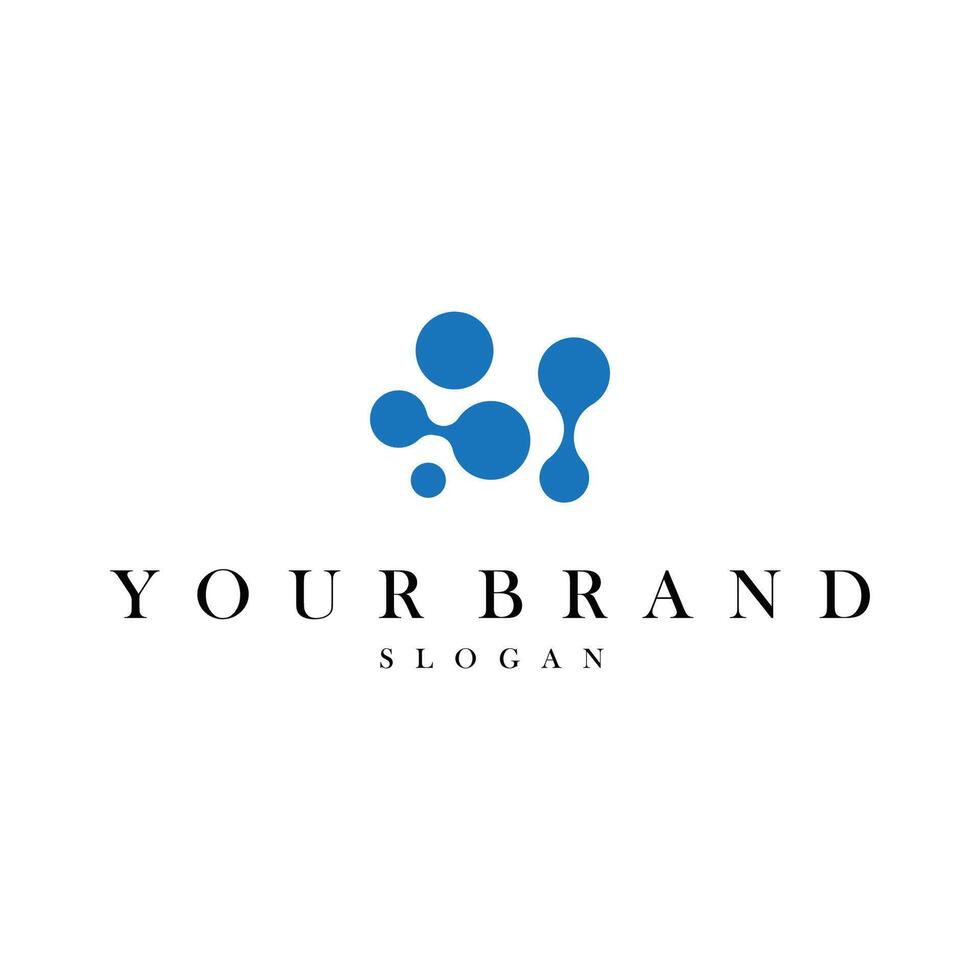 technology logo design illustration data simple abstract modern template brand product vector