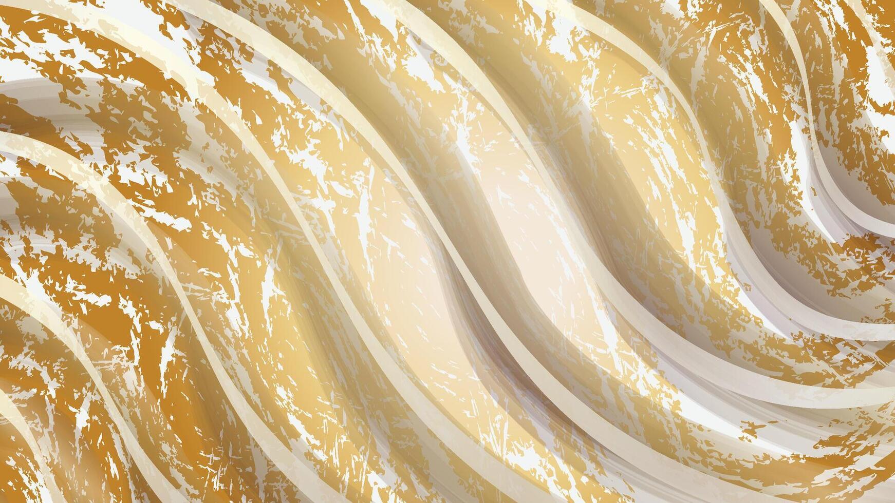 Abstract Gold and Cream Waves. A luxurious abstract background featuring warm gold and cream waves with a subtle texture. Perfect for creating elegant and inviting designs. vector