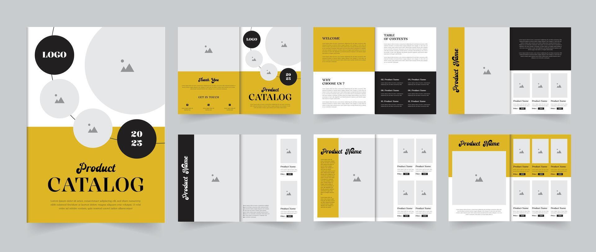 Modern Product catalog design template for your multipurpose business or others purpose vector