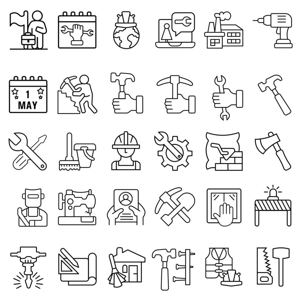 Labor day new icon vector
