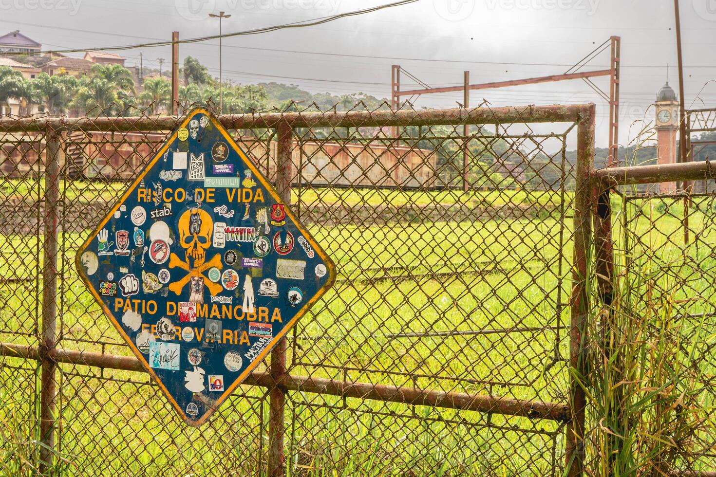 An abandoned British trainstation in Santo Andre SP Brazil photo