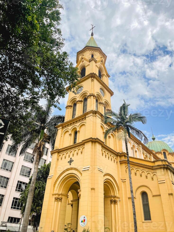 Beautifull church in the center of Sao Paulo Brazil. photo