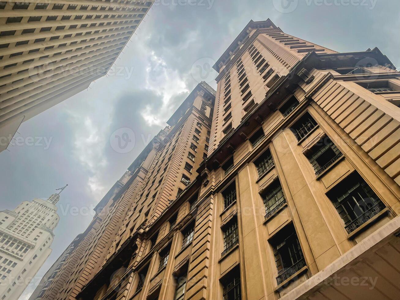 Martinelli Building, and the Satander Building, in the center of Sao Paulo, Brazil. photo