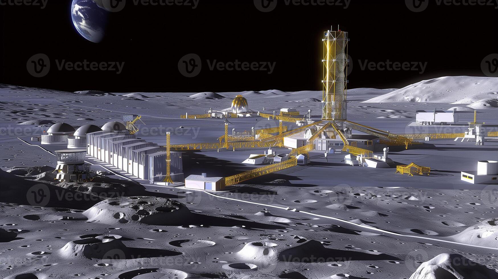 This Tech allows building a lunar refinery for extracting asteroid regolith. photo