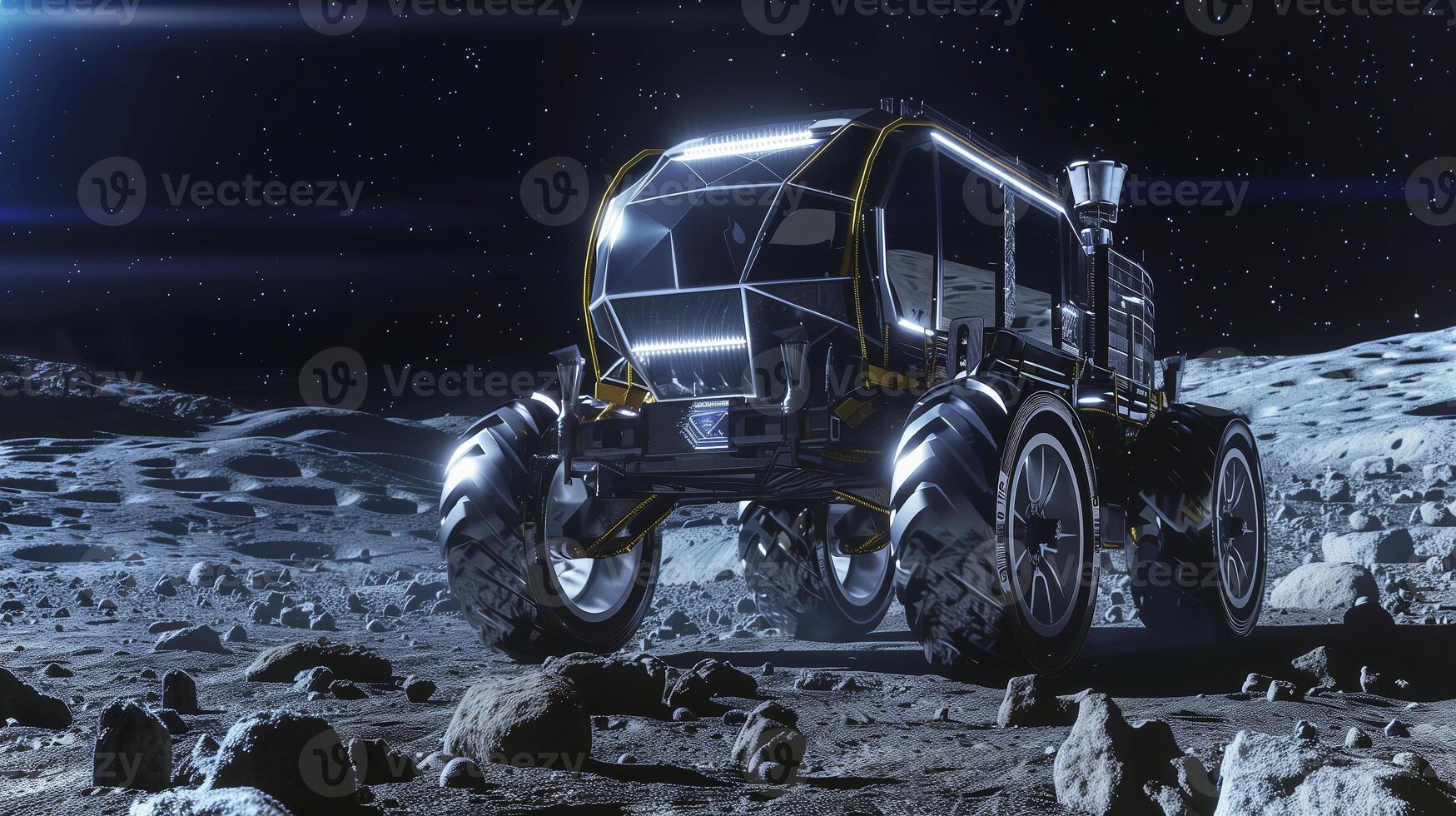 This Rover efficiently excavates regolith on an asteroid's surface to gather materials for processing. photo