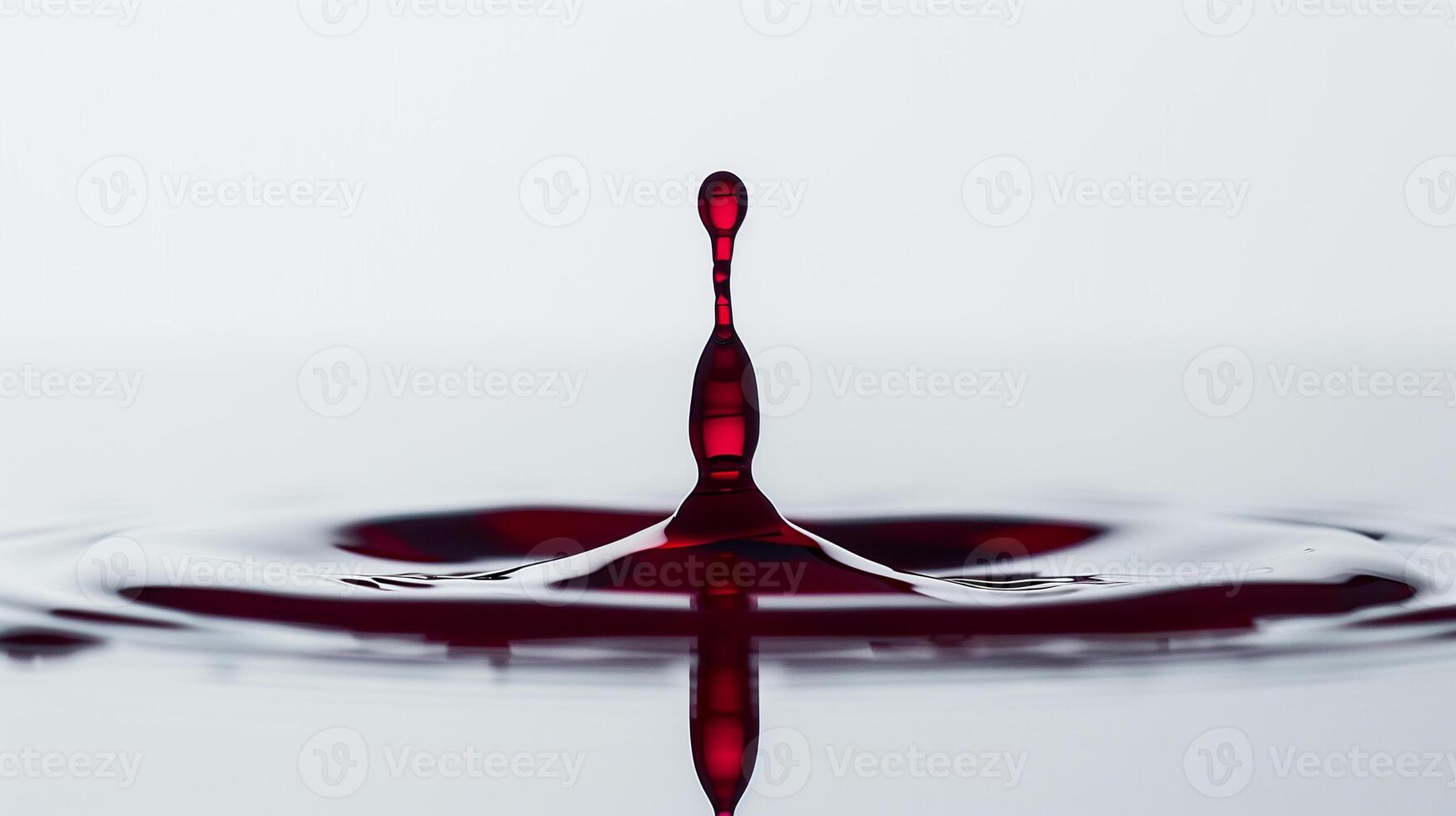 This unique droplet of synthetic blood highlights groundbreaking medical technology. photo