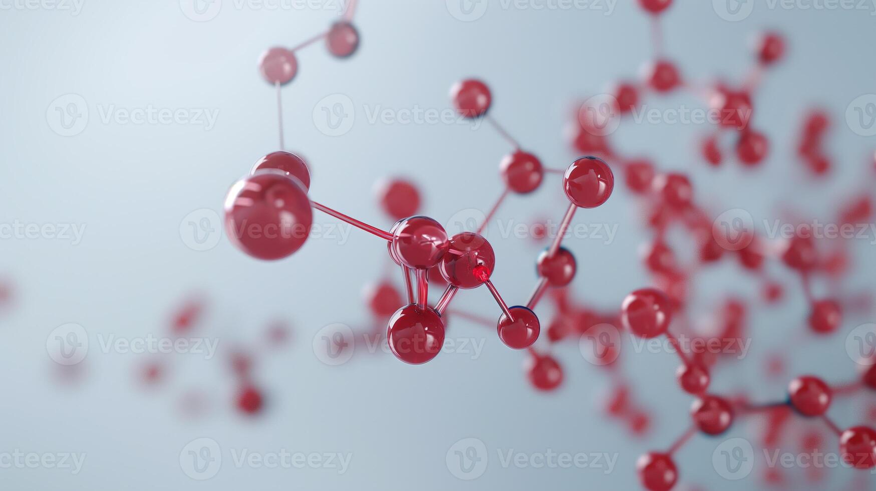This Red nano-sized spheres represent synthetic blood elements for transfusions and research. photo
