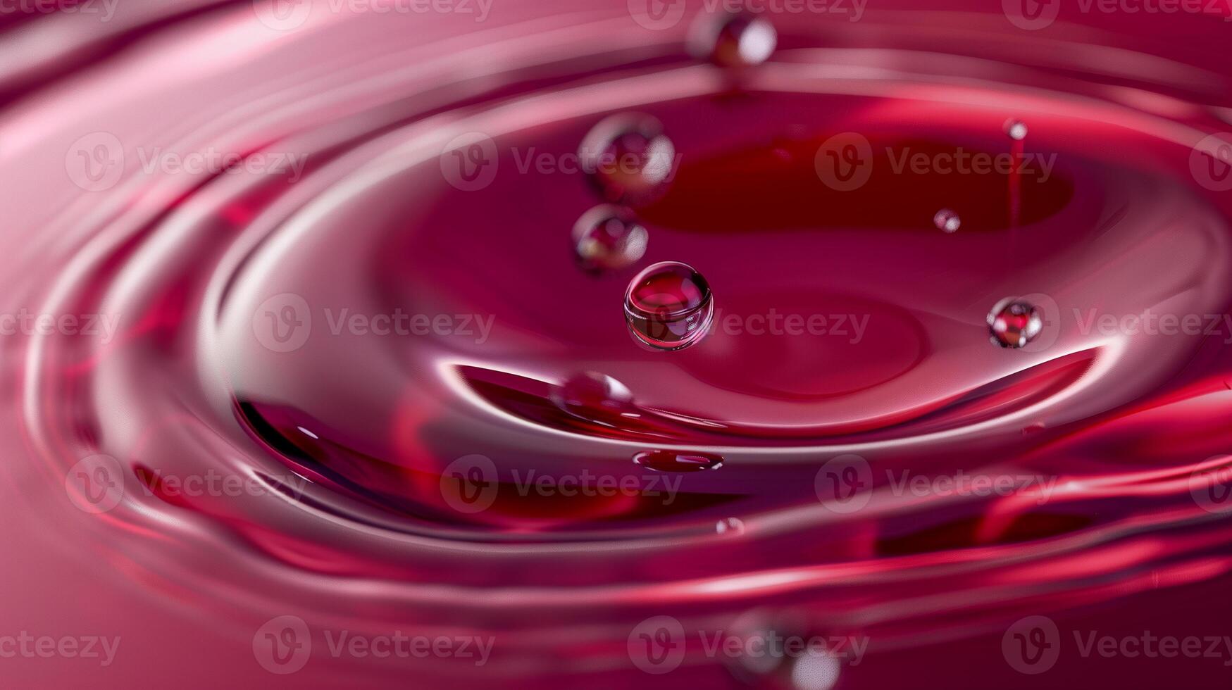 This vibrant red synthetic blood fluid with nano particles, highlighting its potential medical use. photo