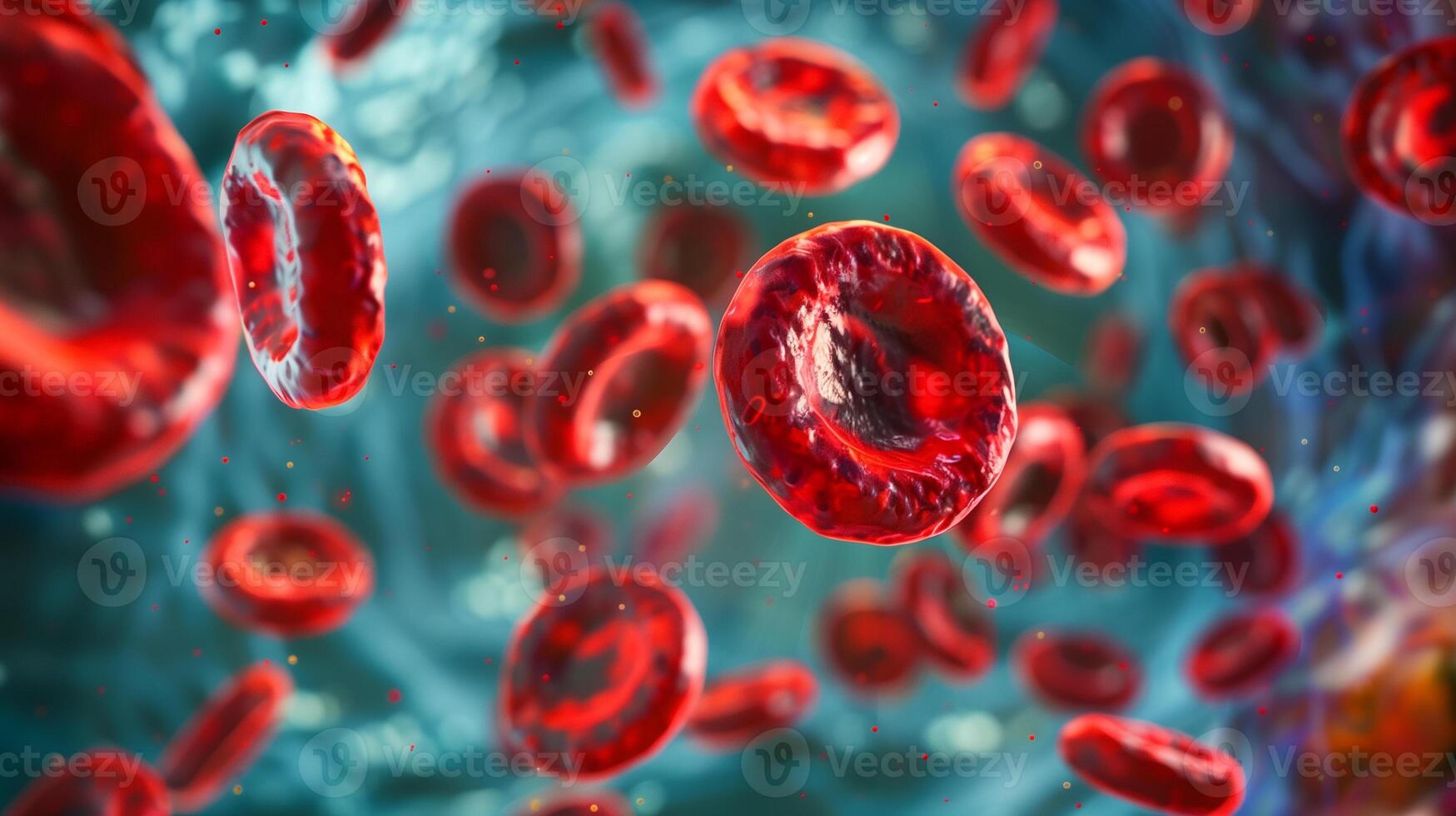 This High-tech synthetic blood cells demonstrate medical advancements in a bio fluid context. photo