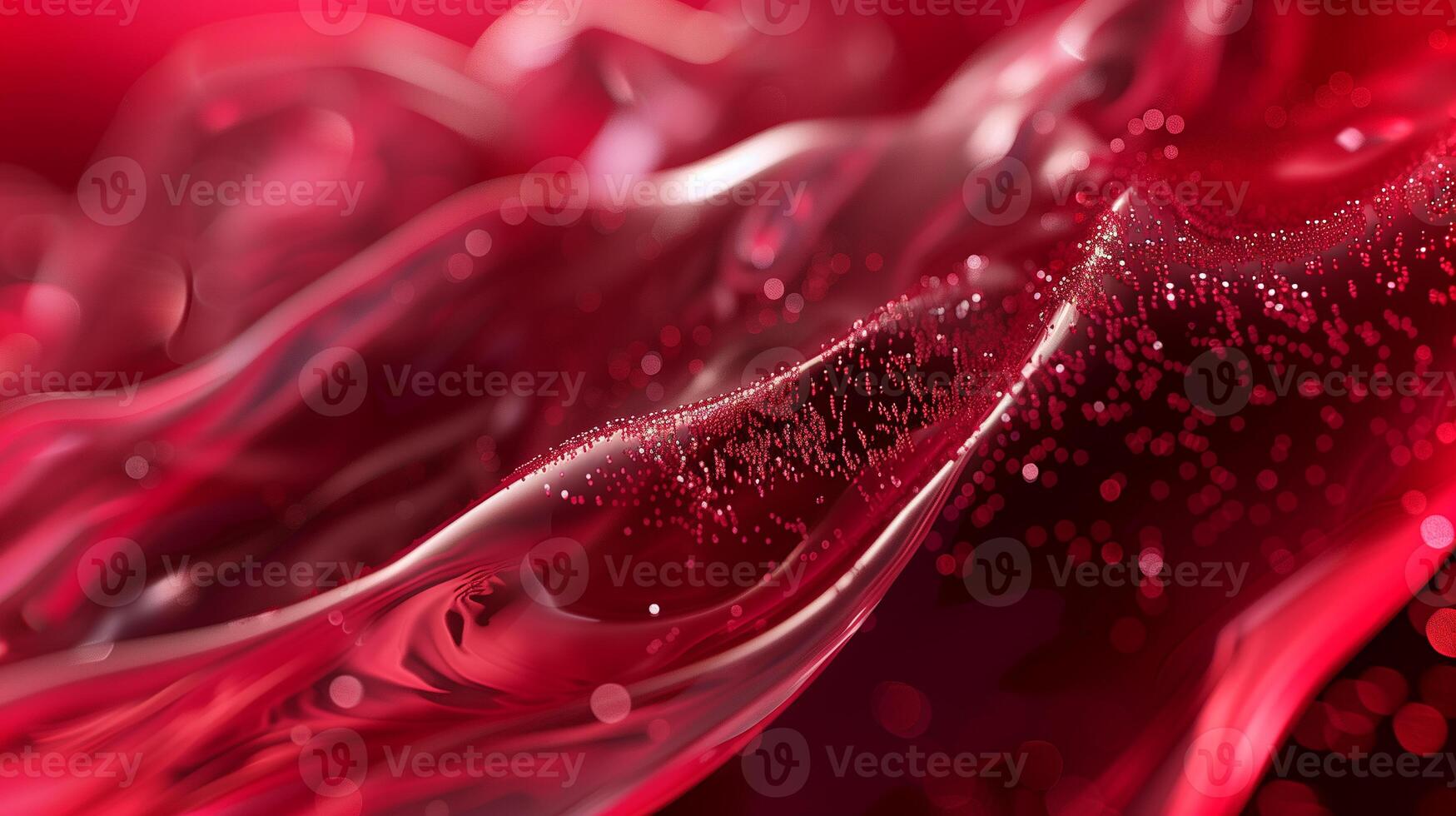 This Liquid resembling blood flows smoothly, showcasing innovative synthetic properties for medical uses. photo