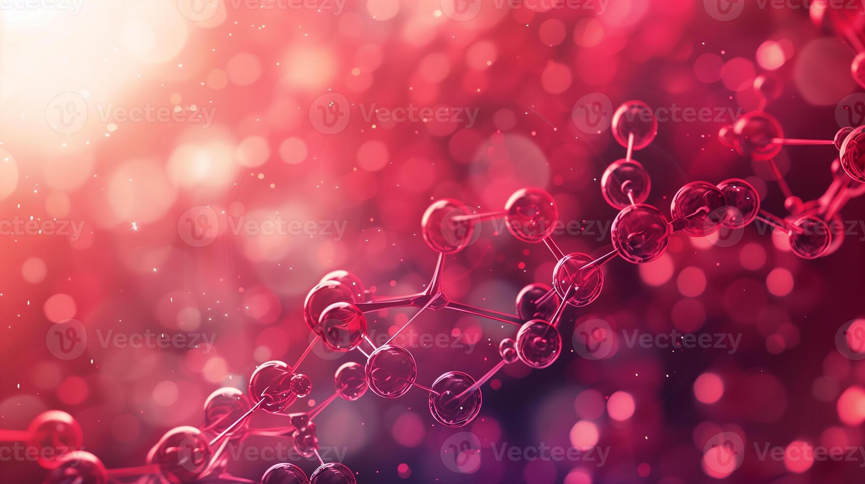 This Visual shows synthetic blood components interacting in a vibrant biofluid setting. photo