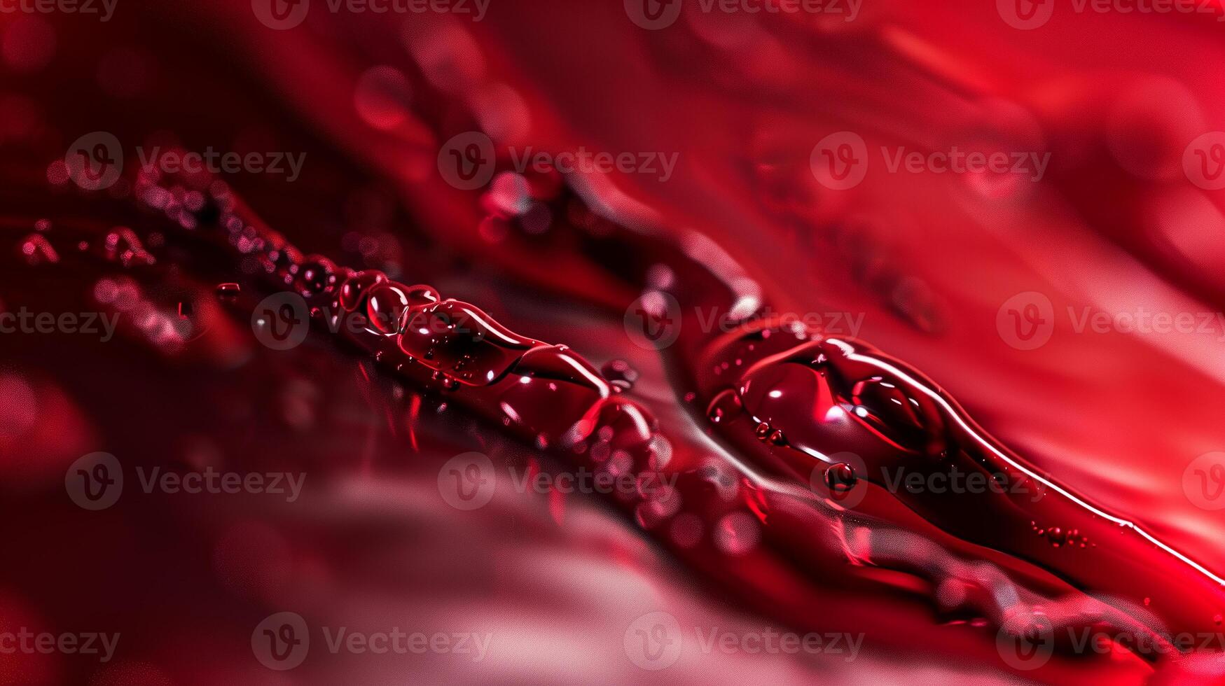 This display of synthetic blood fluid highlighting its unique properties for medical transfusions. photo
