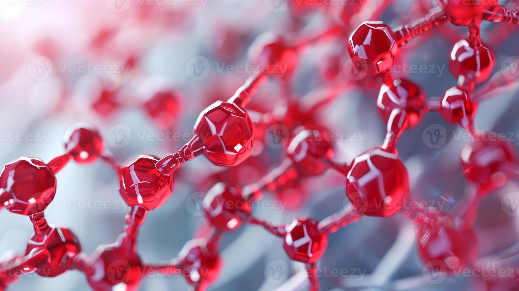 This Nano particles form an intricate structure mimicking human hemoglobin for medicine and transfusion. photo