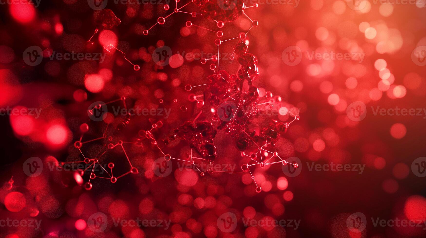 This Advanced synthetic blood with nanotechnology mimics natural hemoglobin for medical use. photo