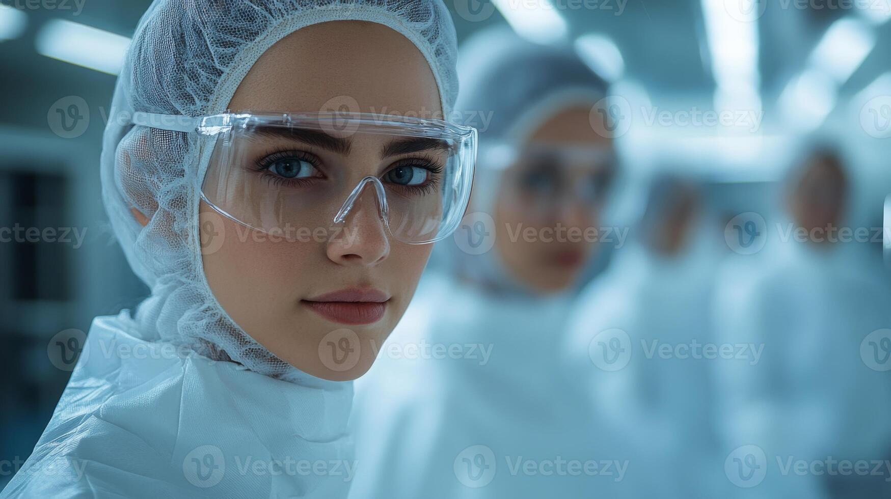Professionals in protective clothing and gear are engaged in activities related to mining and metallurgy, showcasing safety measures and advanced technology in extraction processes. photo