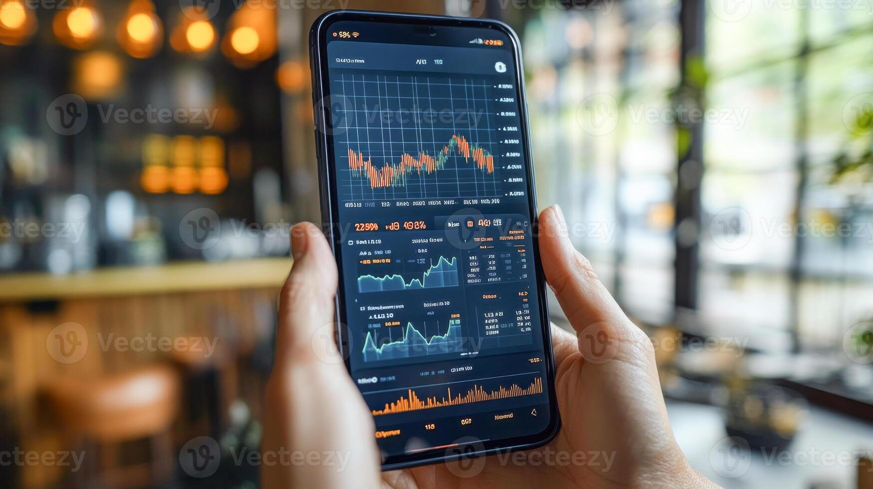 A user holds a smartphone displaying a banking application, showing transaction verification details. photo