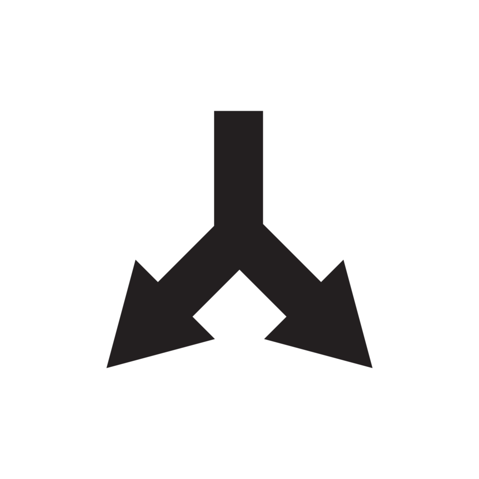 Split Path Navigation Arrow png