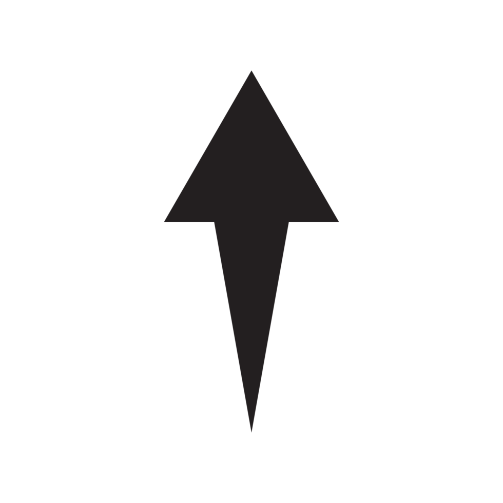 Thick Straight Up Arrow png