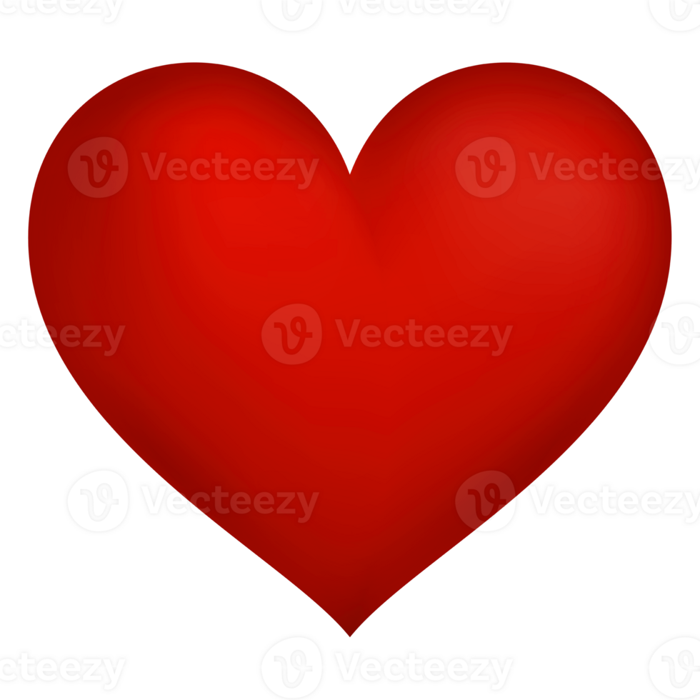 Classic Red Decorative Heart png