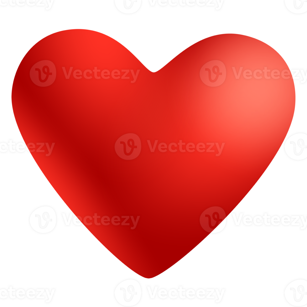 Transparent Heart Red Decorative png