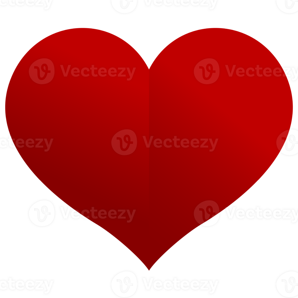 Decorative Red Heart Shape png