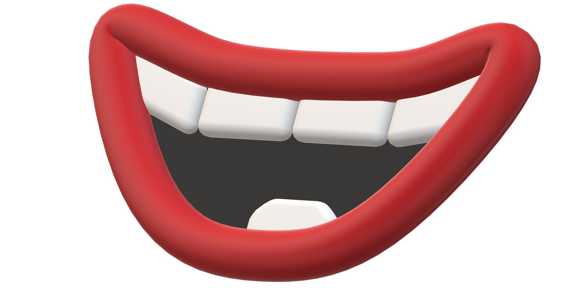 3D Cartoon Mouths for Animation Projects png