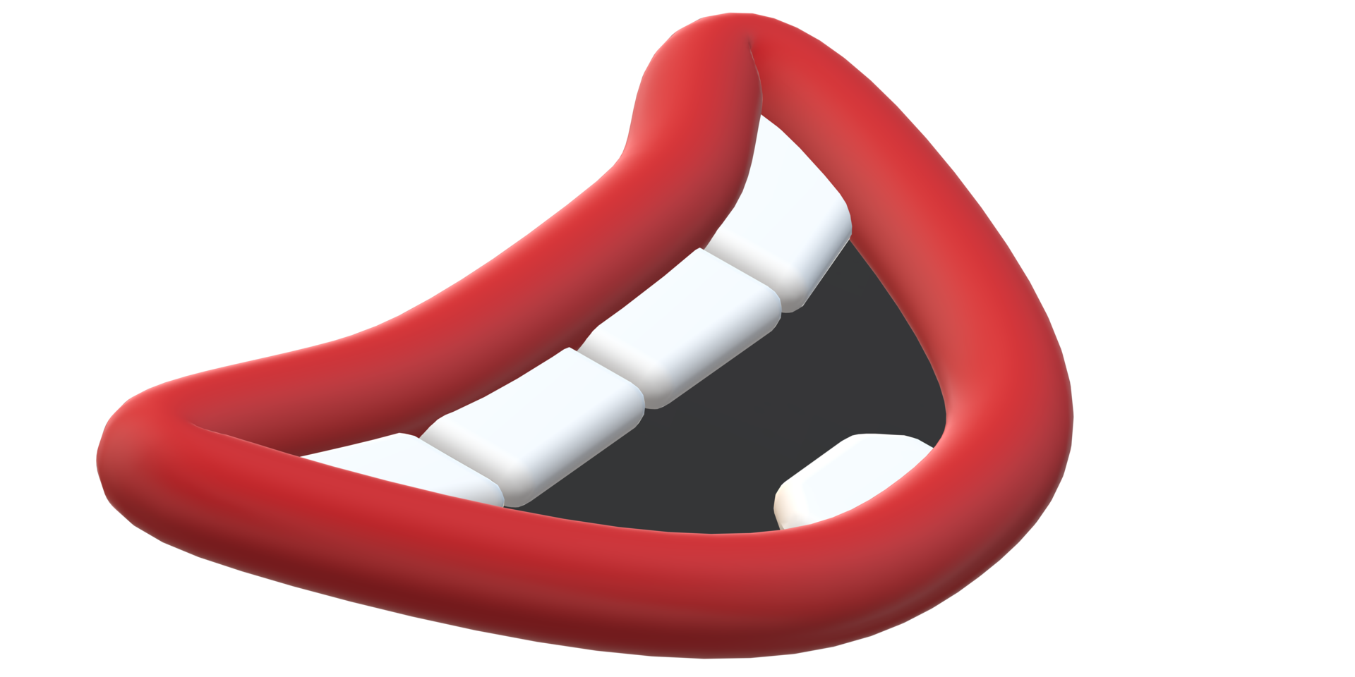 3D Cartoon Mouths with Unique Expressions png