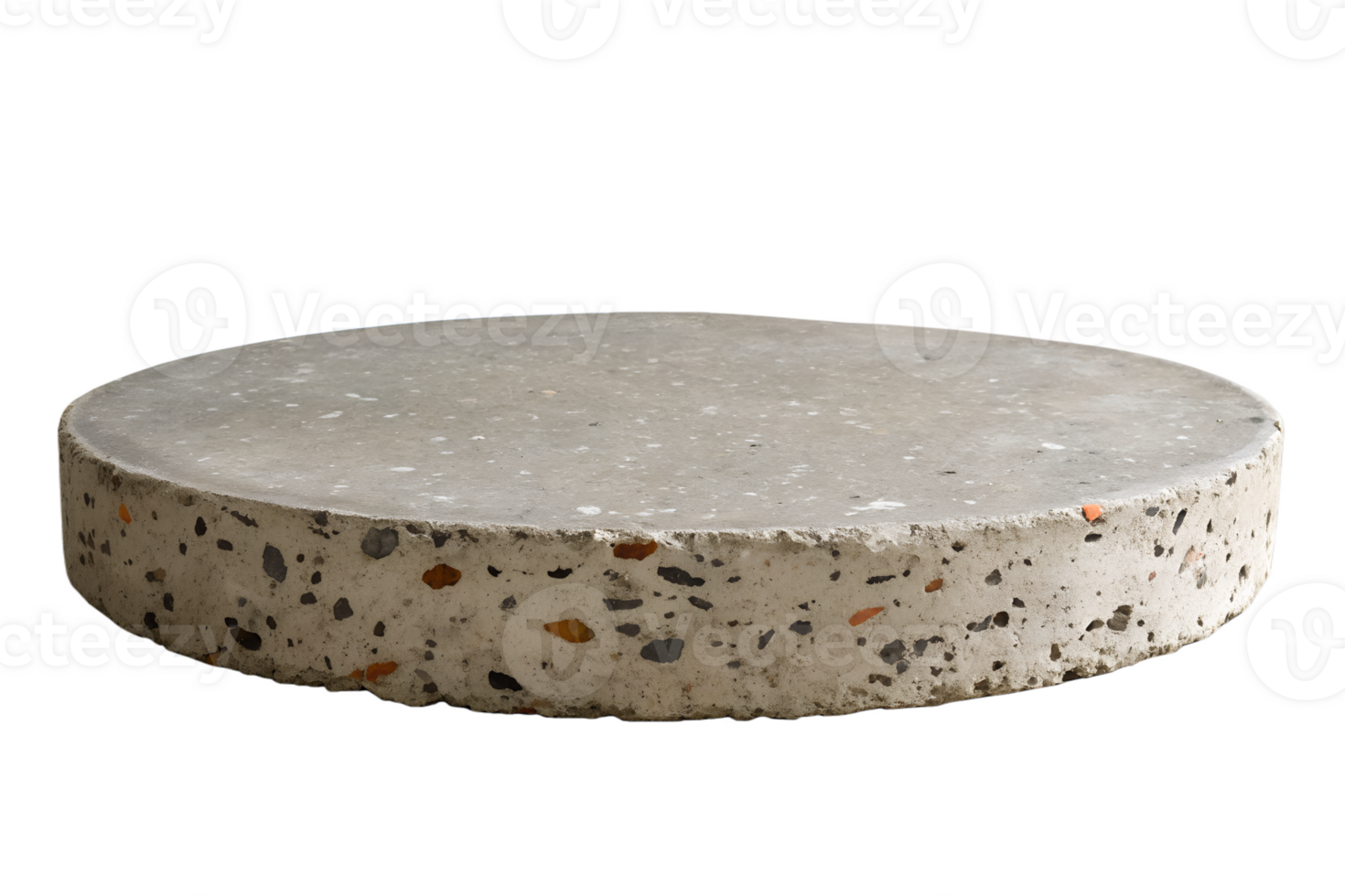 Rough Concrete Platform with Exposed Aggregate png