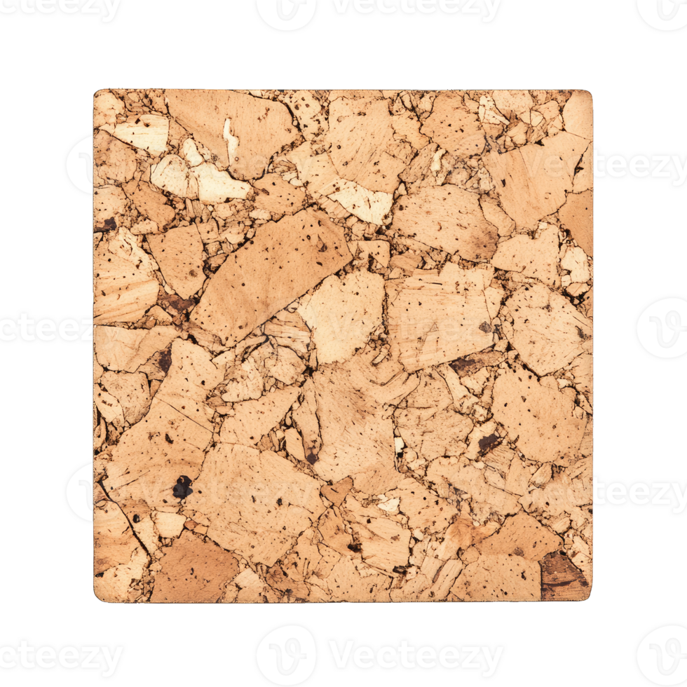 Cork board texture close up detail for design and creative projects png