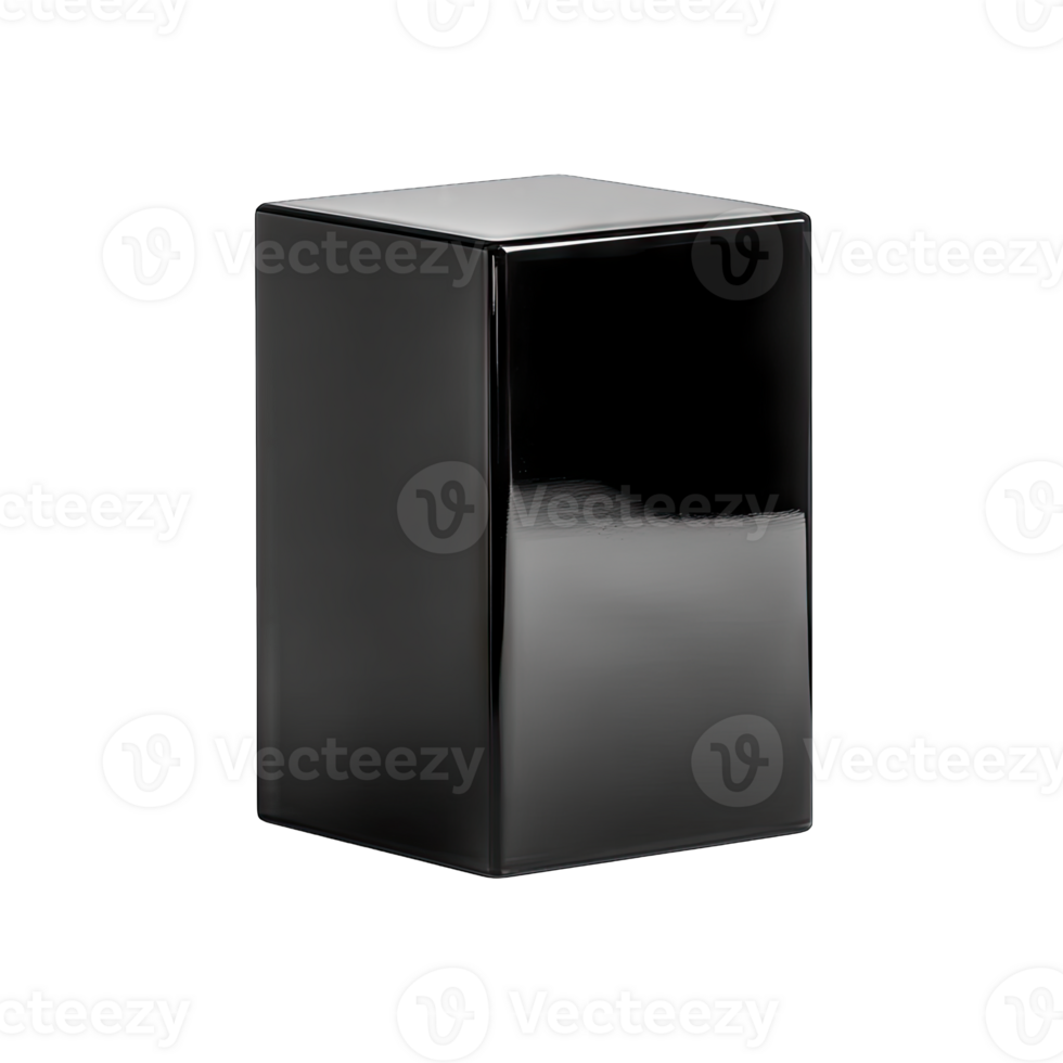 Sleek modern cube design element for product display and presentation png