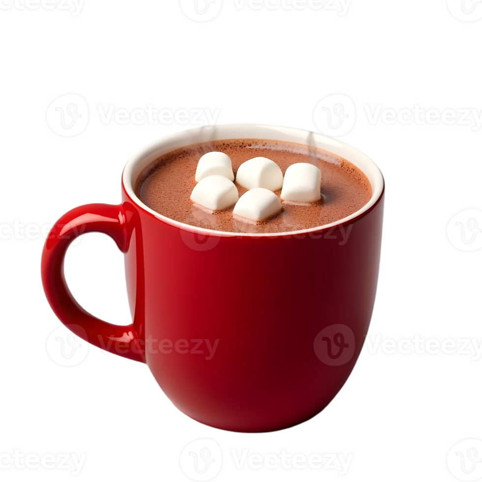Hot chocolate with marshmallows png