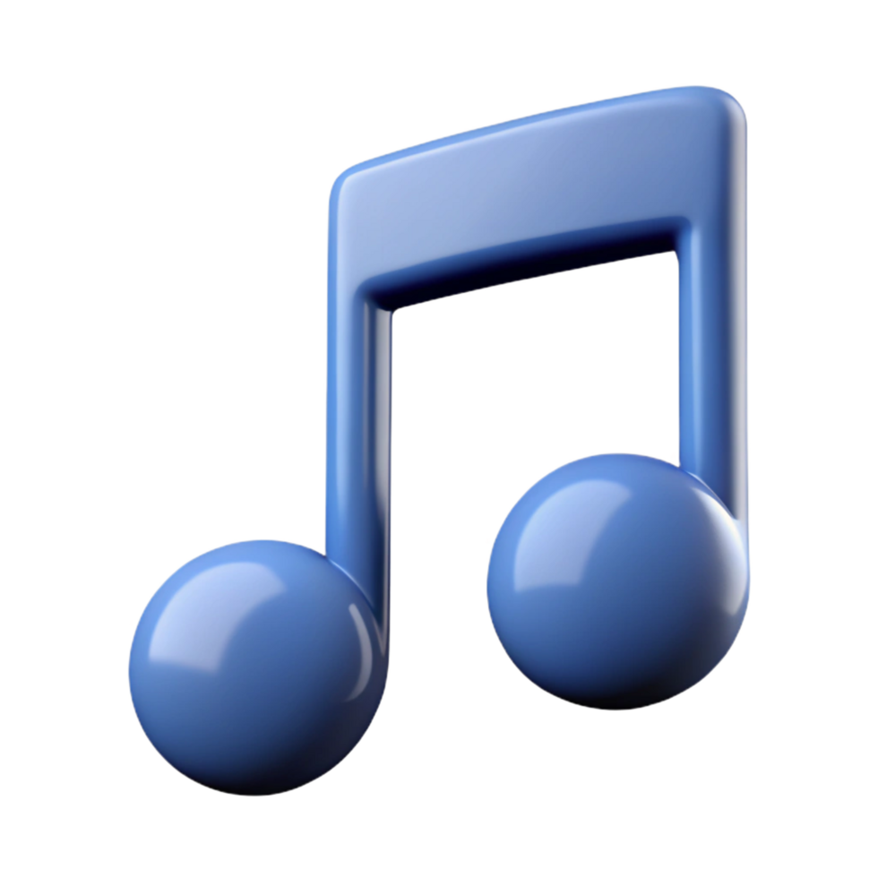 extraordinary minimalist Music note, eighth note, 4K png