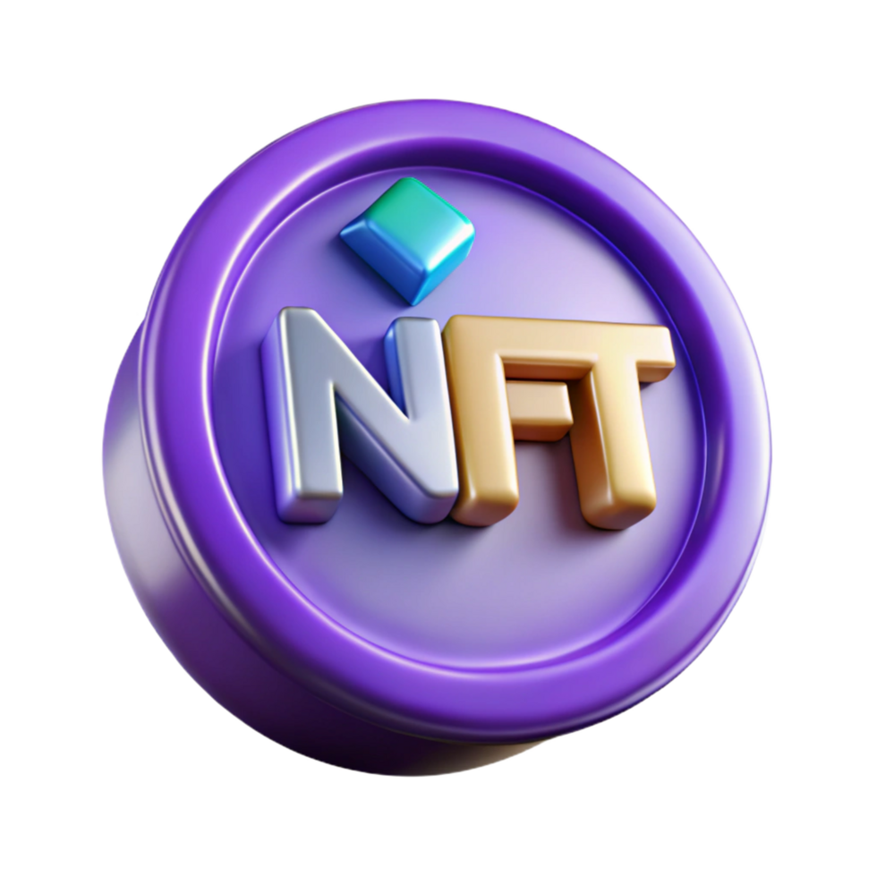 beautiful modern NFT Non-Fungible Token digital art original png