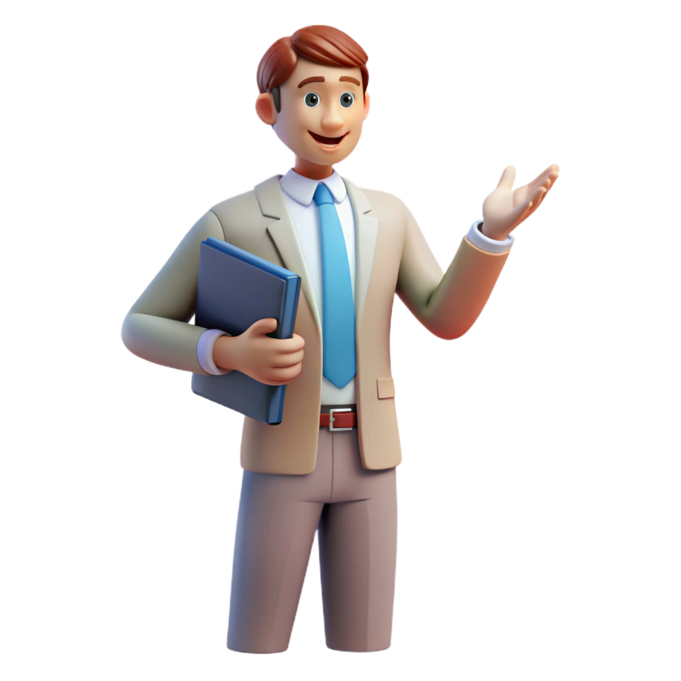 elegant rustic Inspiring teacher giving a lecture implied, not shown high quality png