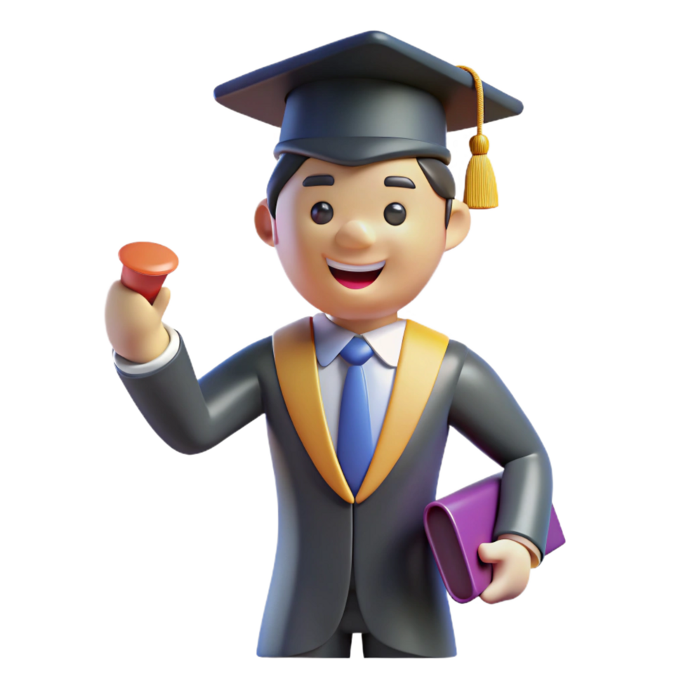 beautiful artistic Successful graduate starting a new job implied, not shown detailed png