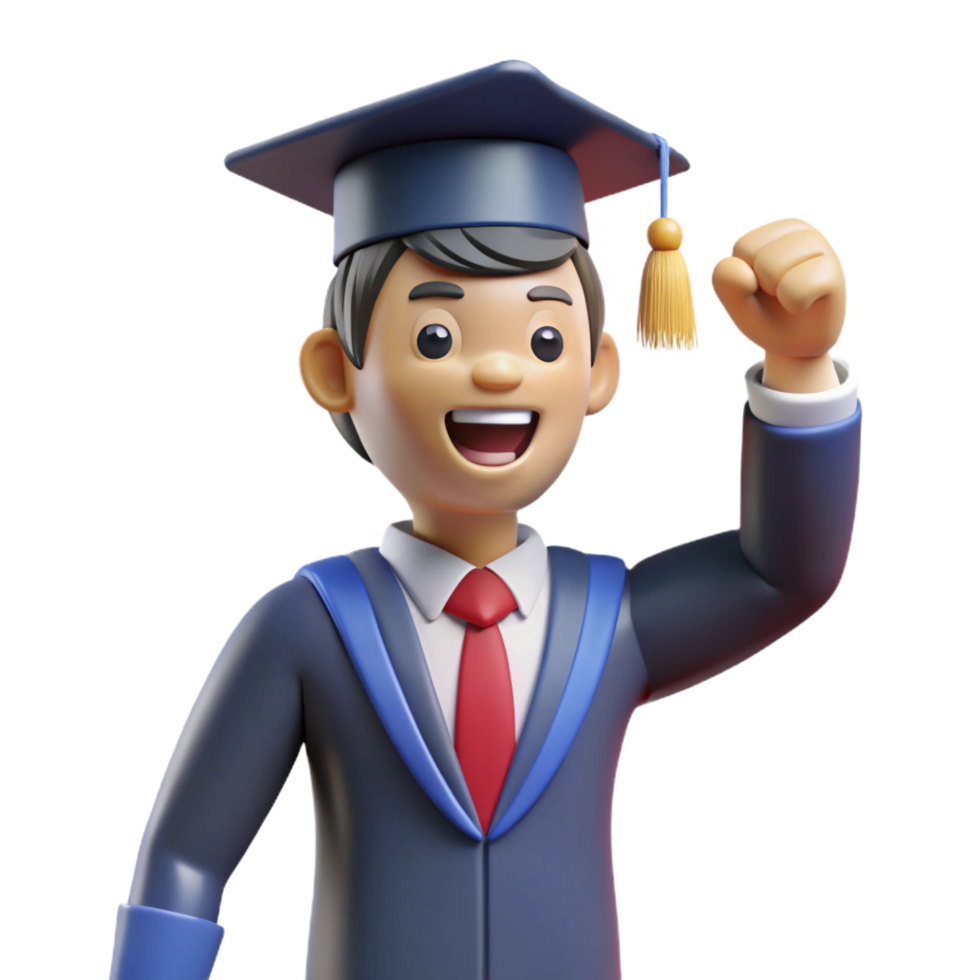 beautiful minimalist Successful graduate starting a new job implied, not shown detailed png