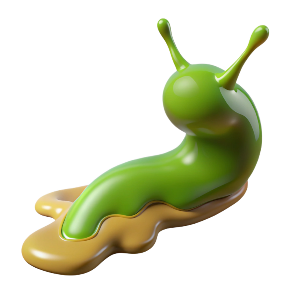 beautiful rustic A slug leaving a slime trail slime trail removed in post premium png