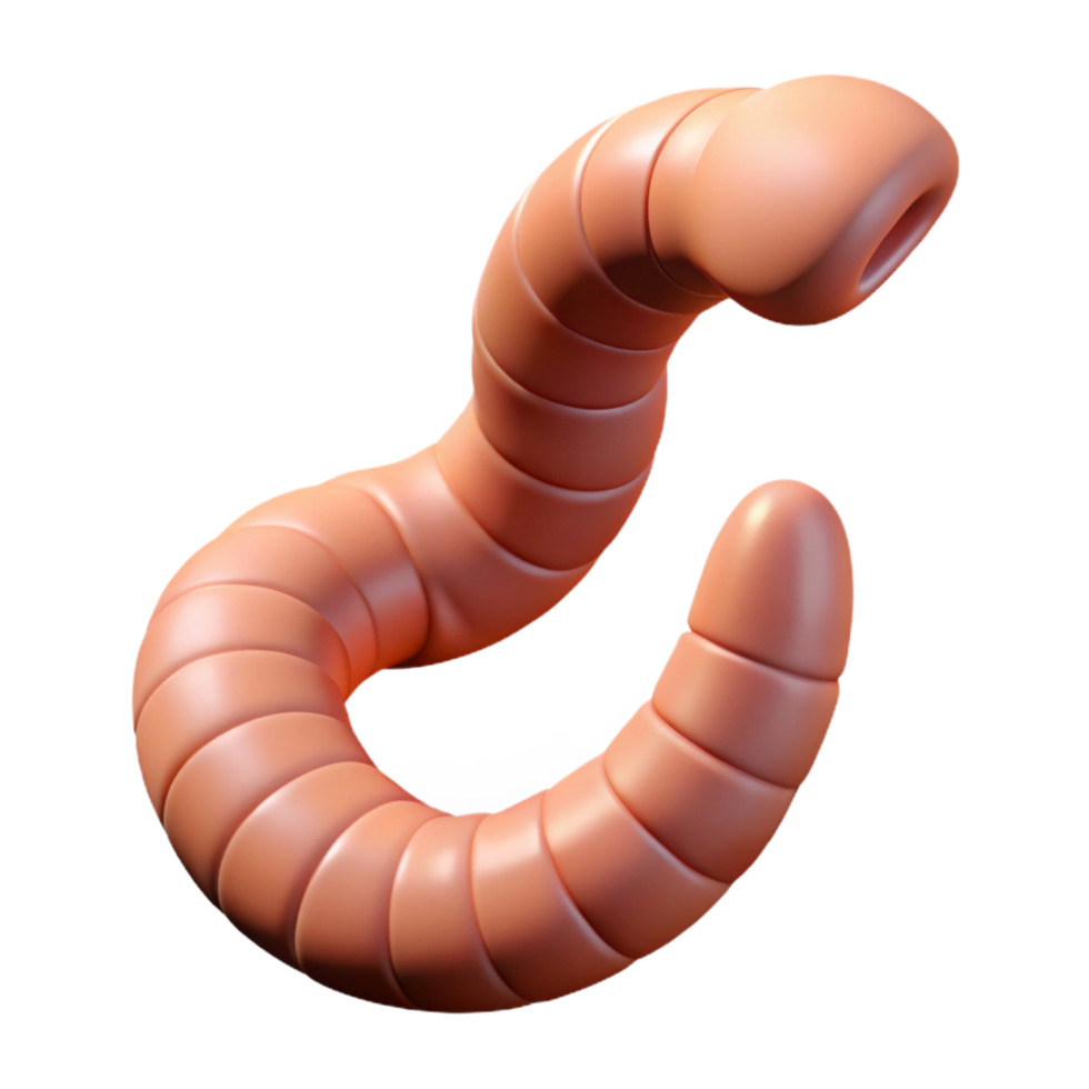 beautiful traditional A worm wriggling in the dirt dirt removed in post high resolution png
