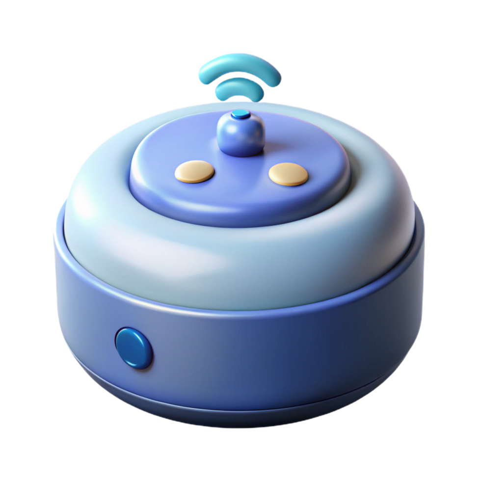 serene abstract Internet of Things IoT sensor device premium png
