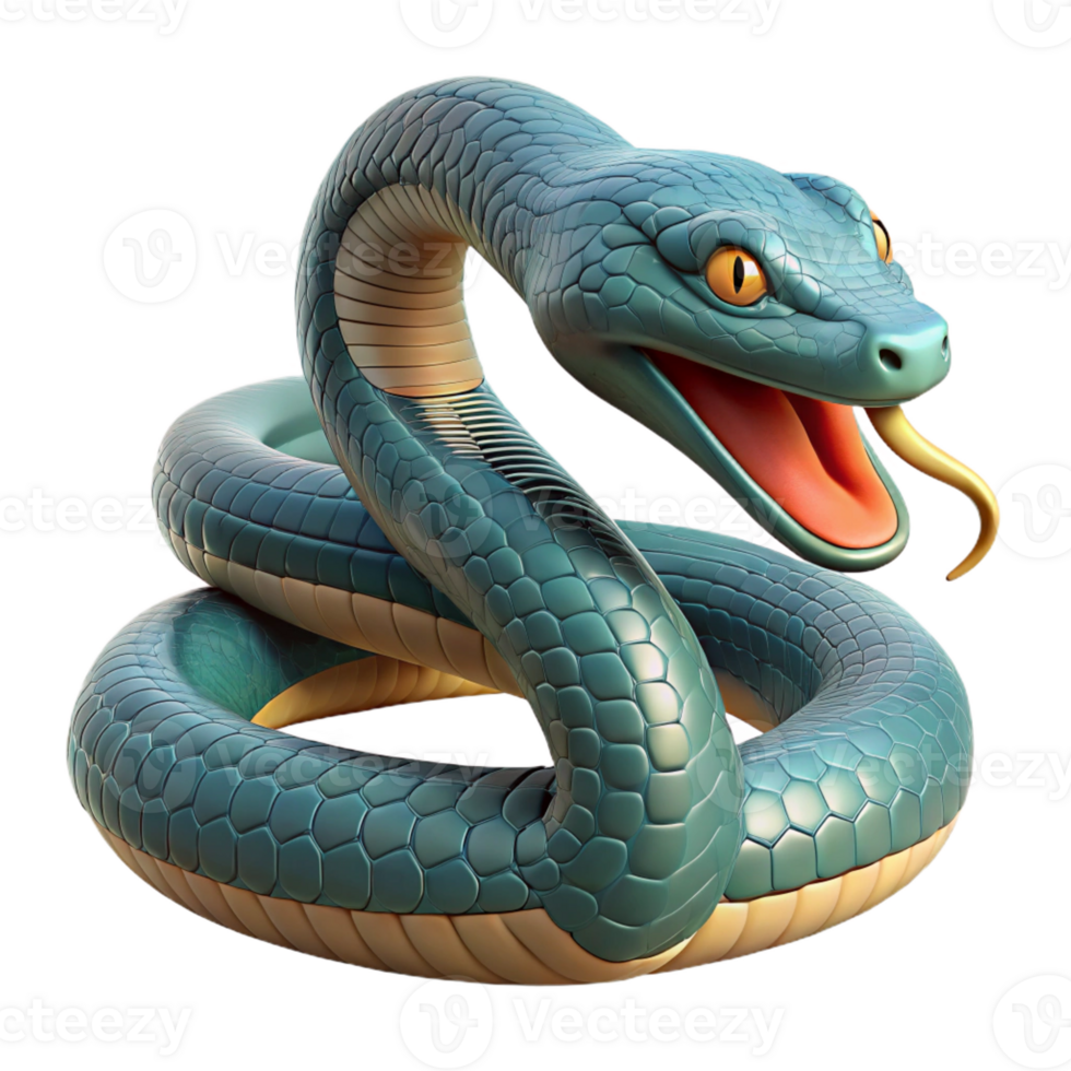 dramatic artistic A snake shedding its skin skin cropped out detailed png
