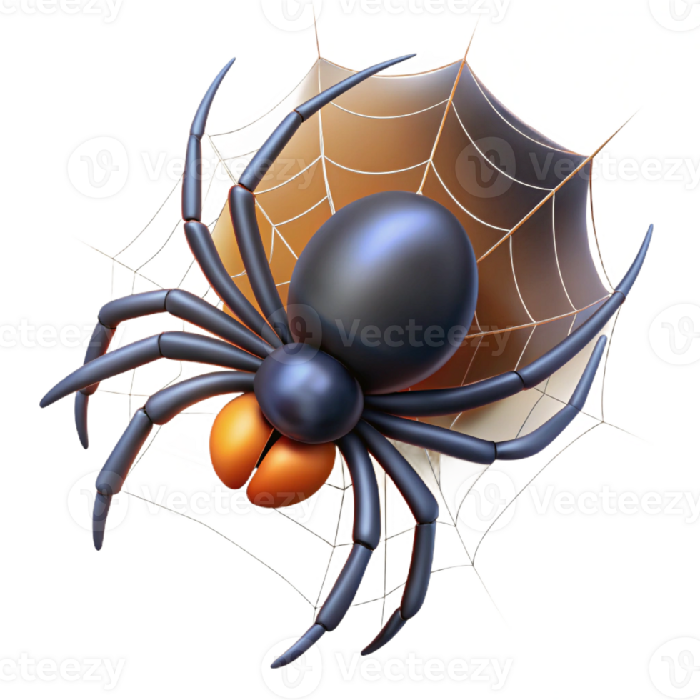 beautiful traditional A spider spinning a web web removed in post professional png