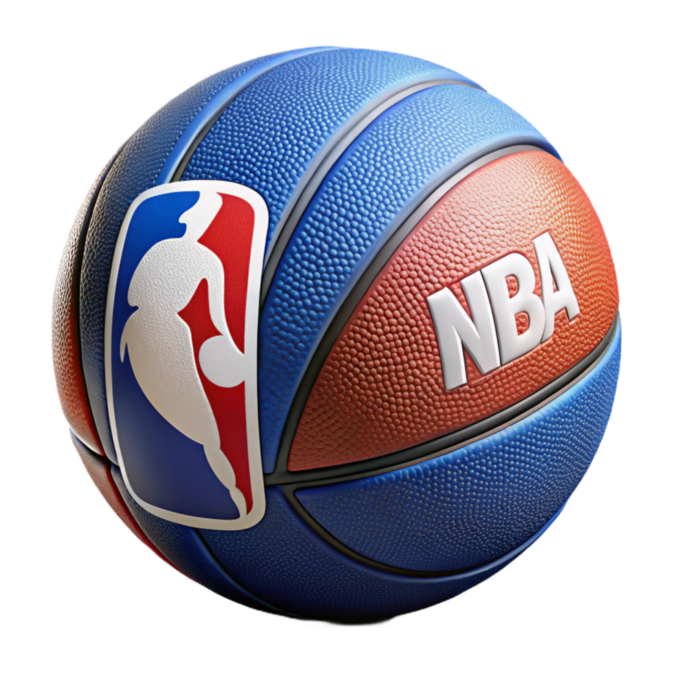iconic mid-century Basketball, NBA official, NO BACKGROUND with Transparent Background. top-tier png
