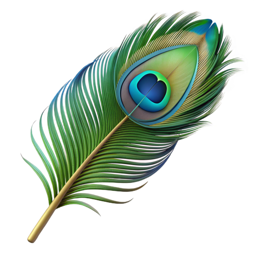 glorious ethereal abstract Peacock feather NO BACKGROUND with Transparent Background. luxury png