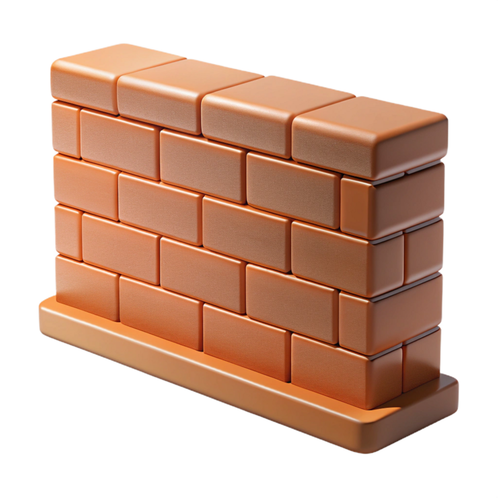 inspired avant-garde Cross-section of a brick wall NO BACKGROUND with Transparent Background. refined png