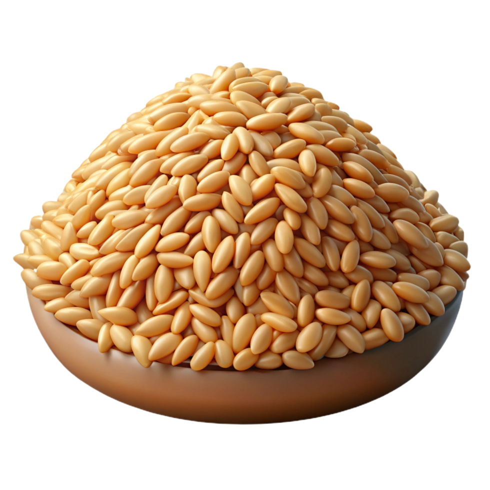 glorious avant-garde Pile of rice grains NO BACKGROUND with Transparent Background. refined png