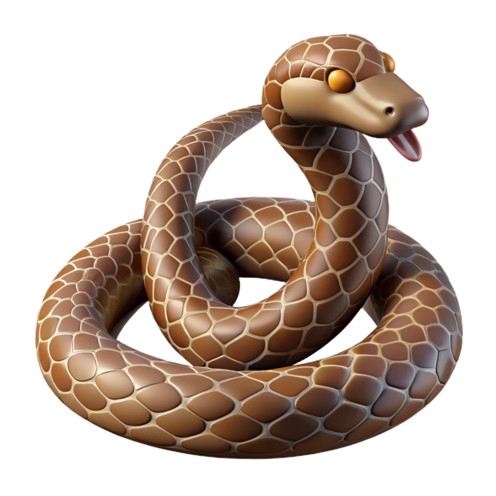 impressive creative A slithering rattlesnake, NO BACKGROUND with Transparent Background. sharp png
