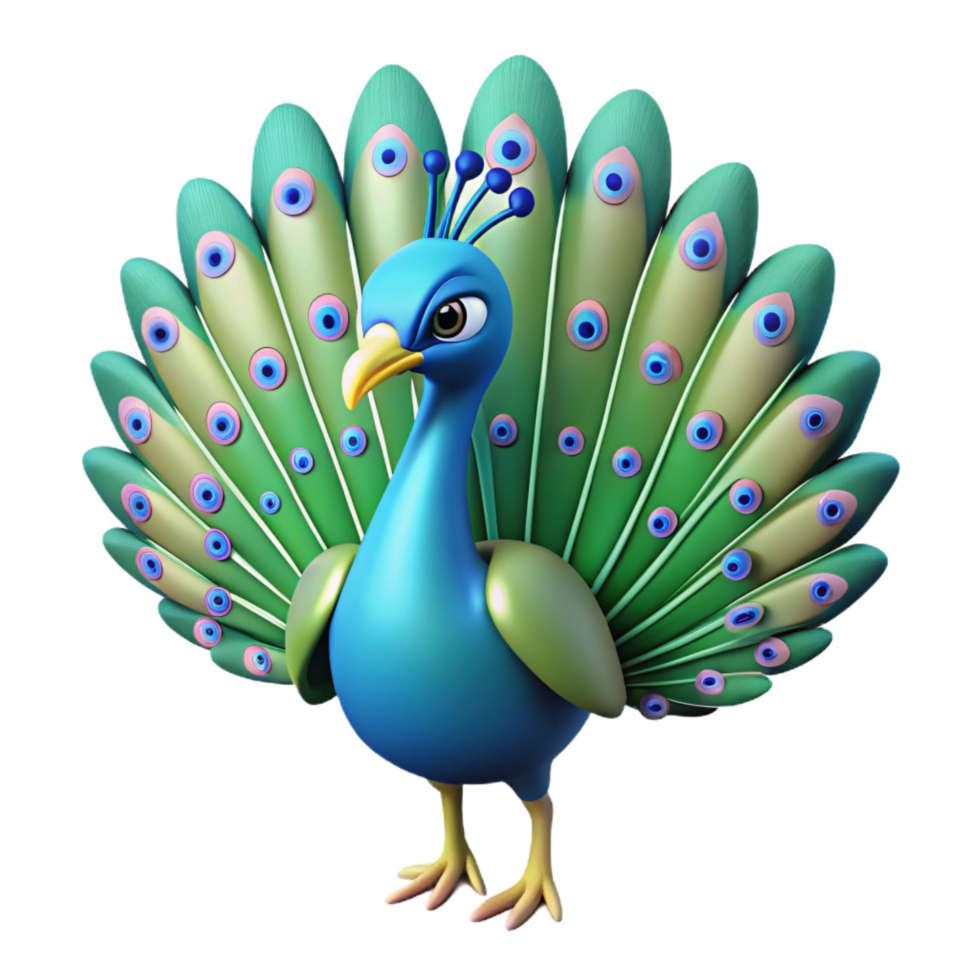 elegant elegant A peacock with feathers fanned out, NO BACKGROUND with Transparent Background. elite png
